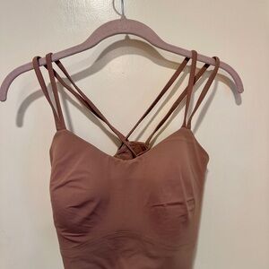 lululemon athletica Brown Strappy Bra